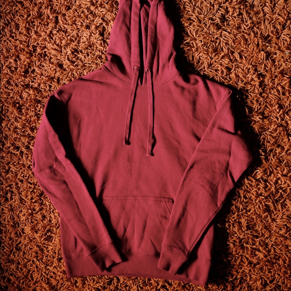 WILDFANG Drawstring Hoodie Ox Blood XS